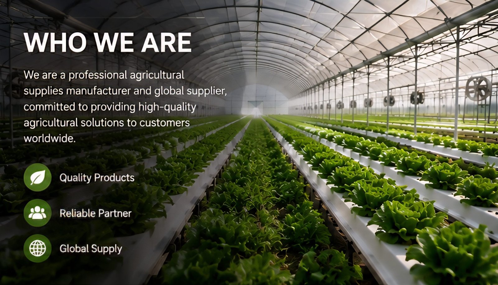 Reliable Agricultural Materials Manufacturer in China